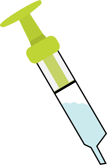 Push the plunger in to halve the air  cavity or until resistance is met to  create pressure.  This is a very important step  to ensure the trees take in the  solution.